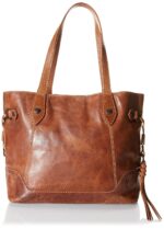 Bolso Tote FRYE Melissa Carryall DB0868 Cuero Coñac Cierre de Pinza