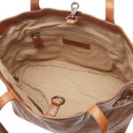 Bolso Tote FRYE Melissa Carryall DB0868 Cuero Coñac Cierre de Pinza