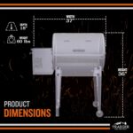 Parrilla Eléctrica Portátil de Pellets de Madera Traeger Tailgater 20 TFB30KLF 300 Pulgadas Cuadradas Negro