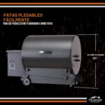 Parrilla Eléctrica Portátil de Pellets de Madera Traeger Tailgater 20 TFB30KLF 300 Pulgadas Cuadradas Negro