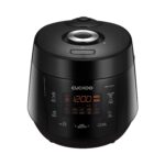 CUCKOO Arrocera de alta presión de 10 tazas sin cocer / 20 tazas cocidas con olla interior antiadherente, máquina de arr