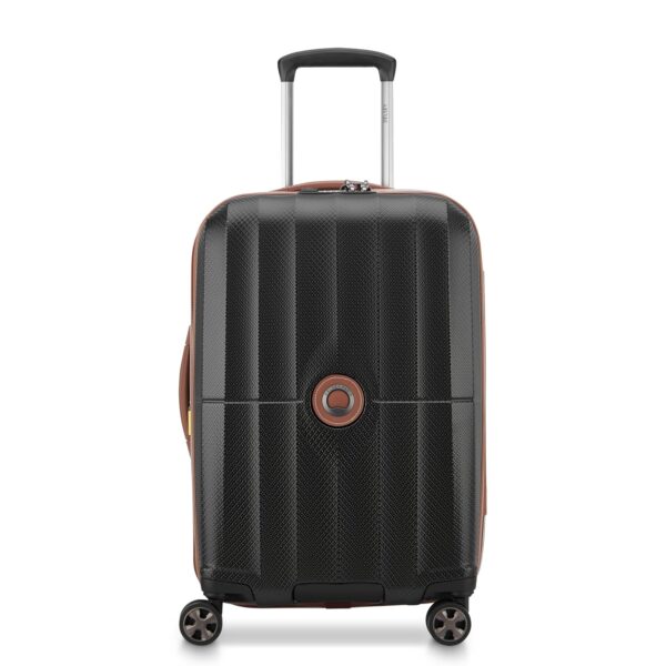 Maleta Delsey Paris Carrousel 40208780500 Equipaje Rígido Expandible 21 Pulgadas Negro con Ruedas Giratorias