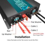 Inversor de Corriente WZRELB RBP-S500048 5000W 48V a 120V Onda Sinusoidal Pura 2 Salidas de CA