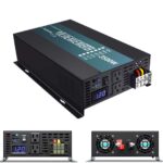 Inversor de Corriente WZRELB RBP-350048 3500W Onda Sinusoidal Pura 48V a 120V 2 Salidas CA