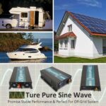 Inversor de Corriente WZRELB RBP-250048 2500W 48V a 120V Onda Sinusoidal Pura 2 Salidas de CA
