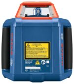 BOSCH GRL2000-40HK REVOLVE Kit de láser rotativo horizontal autonivelante, incluye trípode, varilla de grado, receptor l
