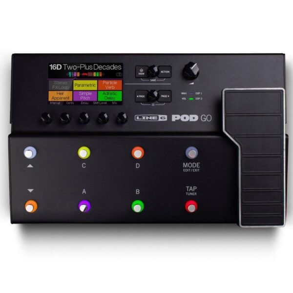 Line 6 POD Go - Pedal multiefectos para guitarra, color negro