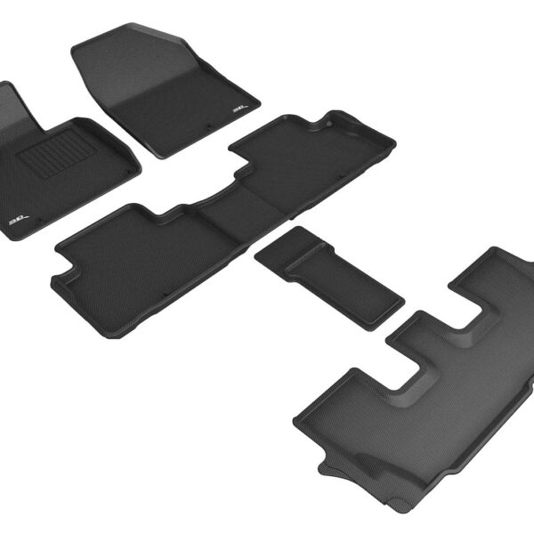 Tapete 3D MAXpider Kagu L1KA05101509 para Kia Telluride 7 Asientos 2020-2023 Negro Juego Completo R1 R2 R3