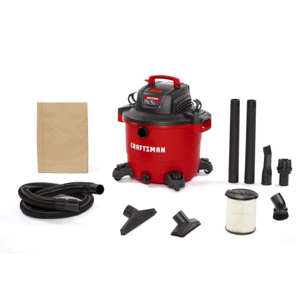 Aspiradora Húmeda y Seca Craftsman CMXEVBE17595 16 Galones 6.5 HP Rojo