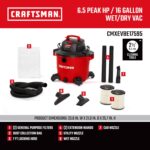 Aspiradora Húmeda y Seca Craftsman CMXEVBE17595 16 Galones 6.5 HP Rojo