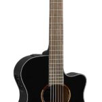 Yamaha NTX1 BL - Guitarra electroacústica clásica con cuerdas de nailon, color negro