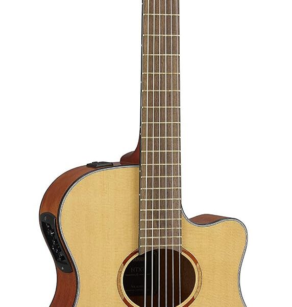 Yamaha NTX1 NT Cutaway Guitarra Clásica Acústica Eléctrica de Cuerda de Nailon, Natural