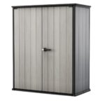 Caseta de Almacenaje Keter Premier 246295 Resina 62.05 Pies Cúbicos Gris y Negro