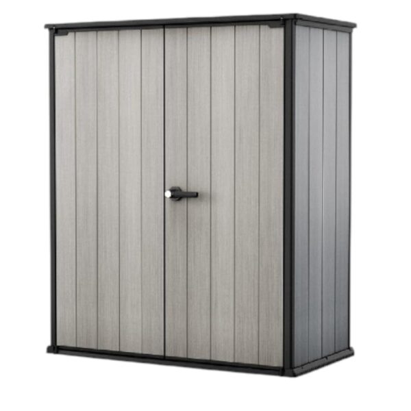 Caseta de Almacenaje Keter Premier 246295 Resina 62.05 Pies Cúbicos Gris y Negro