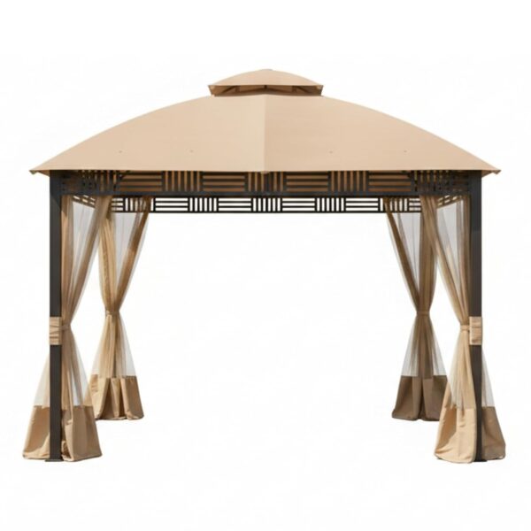 Toldo y Red de Repuesto Garden Winds LCM1515BCN-RS RipLock 350 para Kiosco Westbrook Beige 152x128 pulgadas