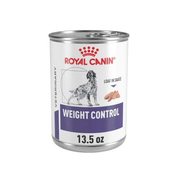Alimento Húmedo Royal Canin Veterinary Diet Canine Weight Control para Perros Adultos Esterilizados Sabor Pollo Lata 13.