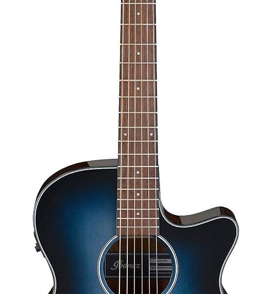 Ibanez AEG50 - Guitarra electroacústica - Estallido de energía azul índigo de alto brillo