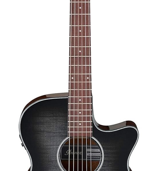 Ibanez AEG70 Guitarra electroacústica - Transparente Carbón Estallido Alto Brillo
