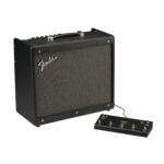 Fender Mustang GTX100 Amplificador de guitarra e interruptor de pie de 7 botones, 100 vatios, con garantía de 2 años, bu
