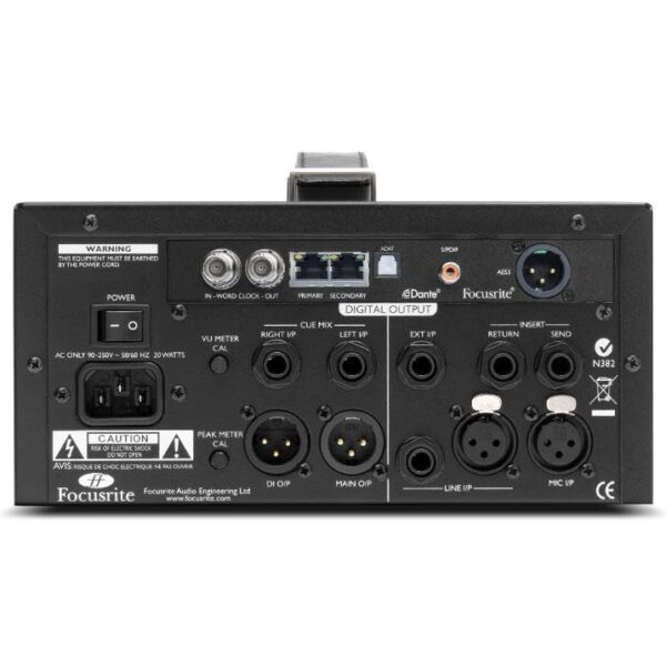 Tarjeta Analógica a Digital de Precisión Focusrite ISA ADN2 Dos Canales AMS-ISA-ADN2 con Conectividad Dante