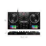 Controlador DJ Hercules DJControl Inpulse 500 USB 2 Canales Negro con Interfaz de Audio Incorporada