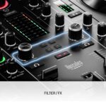 Controlador DJ Hercules DJControl Inpulse 500 USB 2 Canales Negro con Interfaz de Audio Incorporada