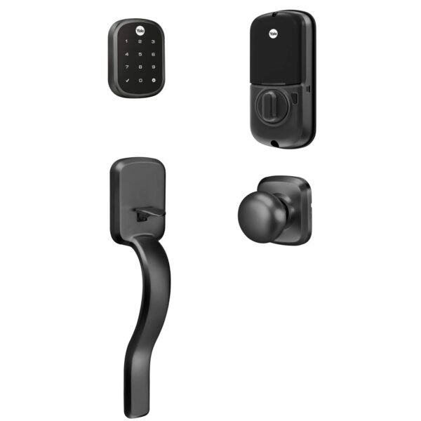 Yale Assure Lock SL - Cerradura inteligente Wi-Fi con manija Ridgefield, funciona con Yale Access, Amazon Alexa, Google
