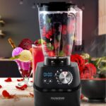 NuWave Moxie - Licuadora comercial, licuadora de batidos al vacío con motor de 2.5 HP, grado profesional, autolimpiante,