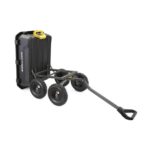 Gorilla Carts 7GCG-NF carretilla de jardín de polietileno para trabajo pesado con neumáticos sin riesgo de pinchazos, 7