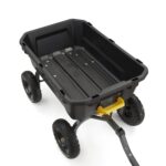 Gorilla Carts 7GCG-NF carretilla de jardín de polietileno para trabajo pesado con neumáticos sin riesgo de pinchazos, 7
