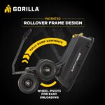 Gorilla Carts 7GCG-NF carretilla de jardín de polietileno para trabajo pesado con neumáticos sin riesgo de pinchazos, 7