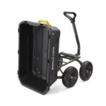 Gorilla Carts 7GCG-NF carretilla de jardín de polietileno para trabajo pesado con neumáticos sin riesgo de pinchazos, 7