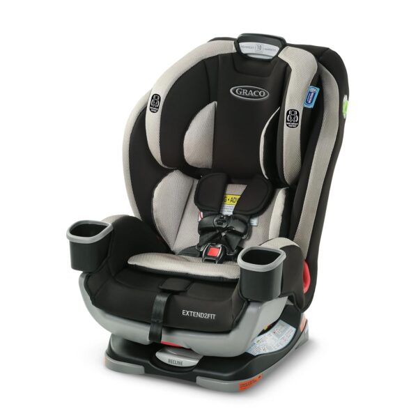 Asiento de Auto Convertible Graco Extend2Fit 3 en 1 Gris Elevador de Respaldo Alto