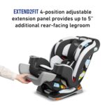 Asiento de Auto Convertible Graco Extend2Fit 3 en 1 Gris Elevador de Respaldo Alto