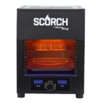 Flame King Scorch - Asador eléctrico infrarrojo sin humo para uso en interiores, se adapta a la encimera de la cocina, a
