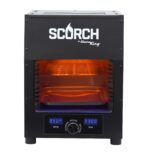 Flame King Scorch - Asador eléctrico infrarrojo sin humo para uso en interiores, se adapta a la encimera de la cocina, a