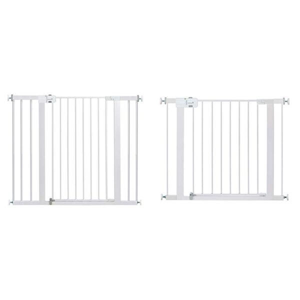 Puerta de Seguridad para Bebé Safety 1st Extra Alta y Ancha Montaje a Presión Metal Blanco