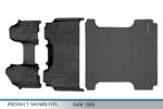 Alfombrillas de Piso SMARTLINER 2 Filas Negro para Ram 1500 Crew Cab 2019 2022 con Almacenamiento Bajo el Asiento Traser