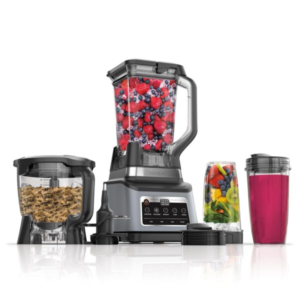 Ninja BN801 Sistema de Cocina Profesional Plus, 1400 WP, 5 Funciones para Batidos, Picado, Masa y Más con Auto IQ, Jarra