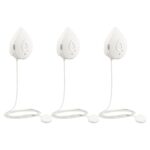 Moen White Flo Detector de fugas de agua inteligente, alarma con sensor de agua para el hogar, paquete de 3, 920-005