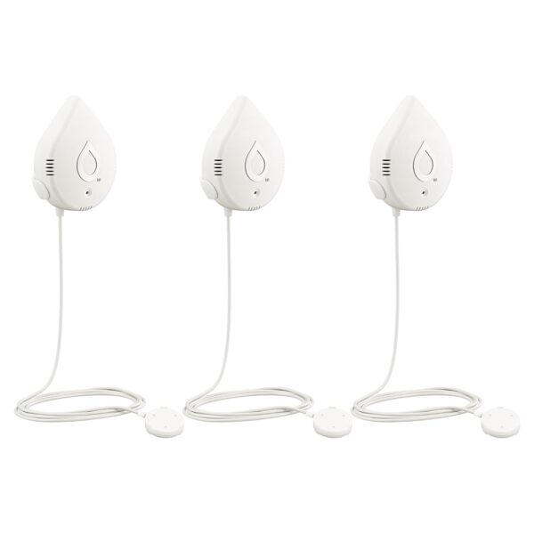 Moen White Flo Detector de fugas de agua inteligente, alarma con sensor de agua para el hogar, paquete de 3, 920-005