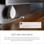 Moen White Flo Detector de fugas de agua inteligente, alarma con sensor de agua para el hogar, paquete de 3, 920-005