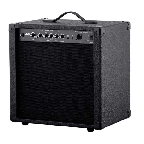 Monoprice Amplificador combinado de graves de 40 W y 10 pulgadas, con compresor integrado y salida XLR DI, serie Stage R