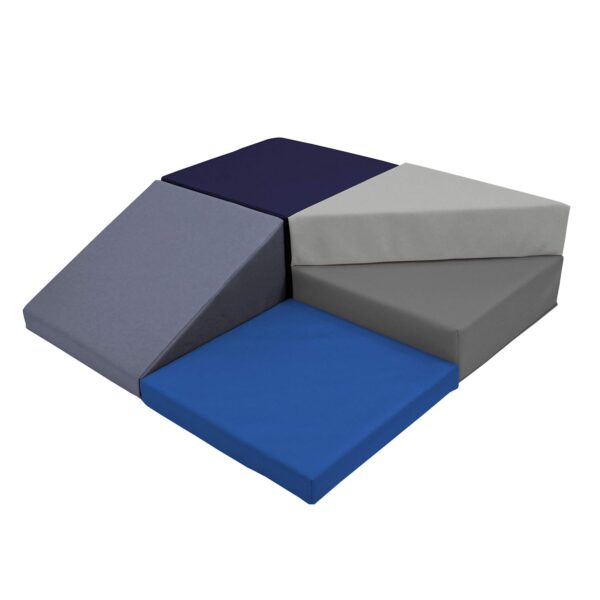 Gimnasio de Espuma FDP SoftScape Modelo 12366-NVPB Juego de 5 Piezas 36 x 36 x 10 Pulgadas para Gatear Escalar y Desliza