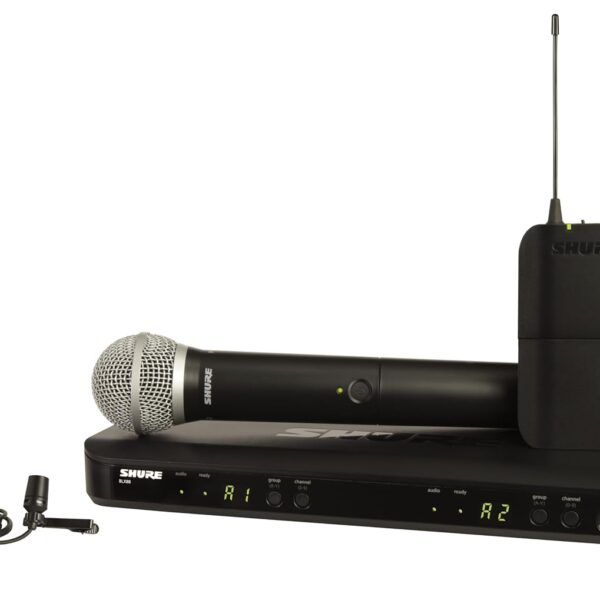 Shure BLX1288/CVL Sistema de Micrófono Inalámbrico - Vida de Batería de 14 Horas, Alcance de 300 Pies, UHF | Incluye Mic