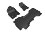 Tapete KAGU 3D MAXpider L1DG03101509 Negro Ajuste Personalizado para Dodge RAM 1500 Quad Cab 2019-2023 Juego Completo 1a
