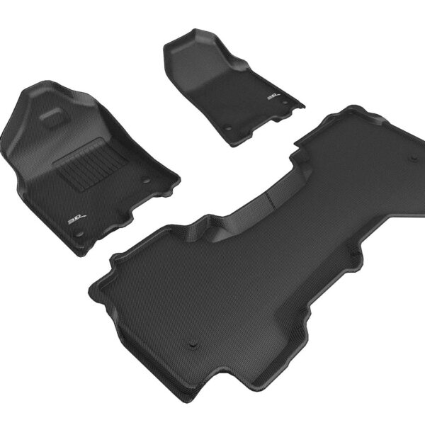Tapete KAGU 3D MAXpider L1DG03101509 Negro Ajuste Personalizado para Dodge RAM 1500 Quad Cab 2019-2023 Juego Completo 1a