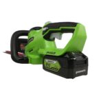 Cortasetos Inalámbrico Greenworks HTG302 24V 22 pulgadas Cuchillas Cortadas con Láser Batería 4.0 Ah y Cargador Incluido