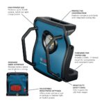 Proyector LED Bosch GLI18V-10000CN 18V Bluetooth 10000 Lúmenes Herramienta Sola