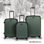 Set de Maletas Kenneth Cole Reaction Renegade 5708136C Rígidas Expandibles 8 Ruedas Cilantro 3 Piezas 20 24 28 Pulgadas